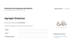 Desktop Screenshot of directorio-de-empresas.com.mx